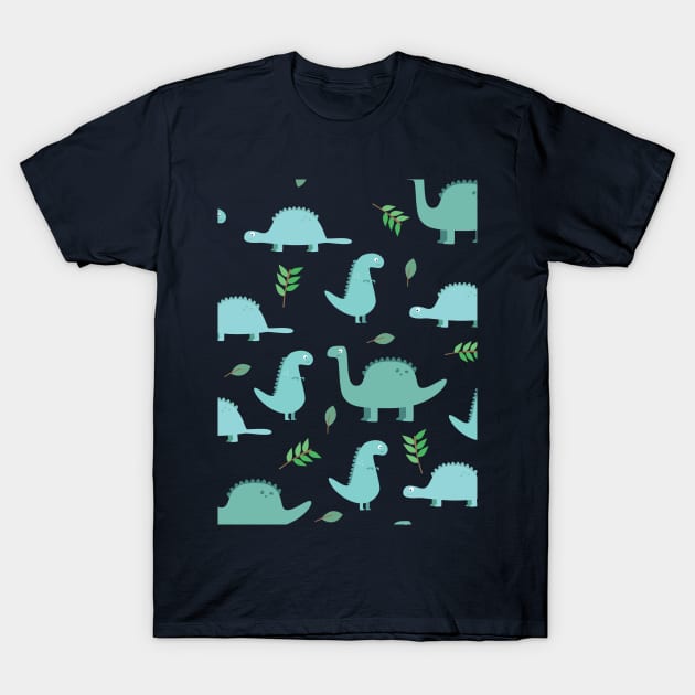 Dinosaur pattern 03 T-Shirt by burropatterns